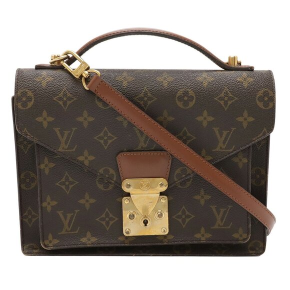 LOUIS VUITTON Brown Monogram Shoulder Bag - Picture 1 of 10